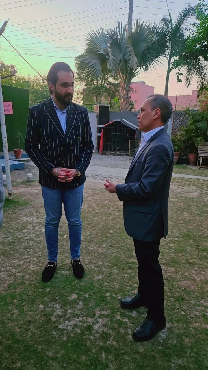 With the Indonesian Ambassador